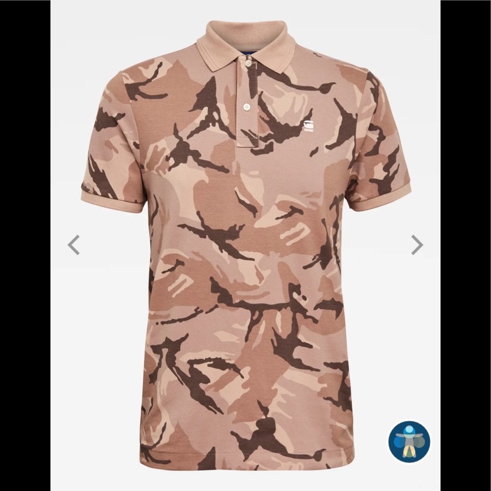 Men’s G-Star Raw Slim Camo Polo T-Shirt